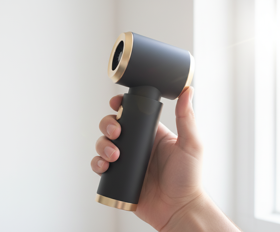 Customer testimonial showing AEROVA cordless vacuum in real-life use for car and home cleaning